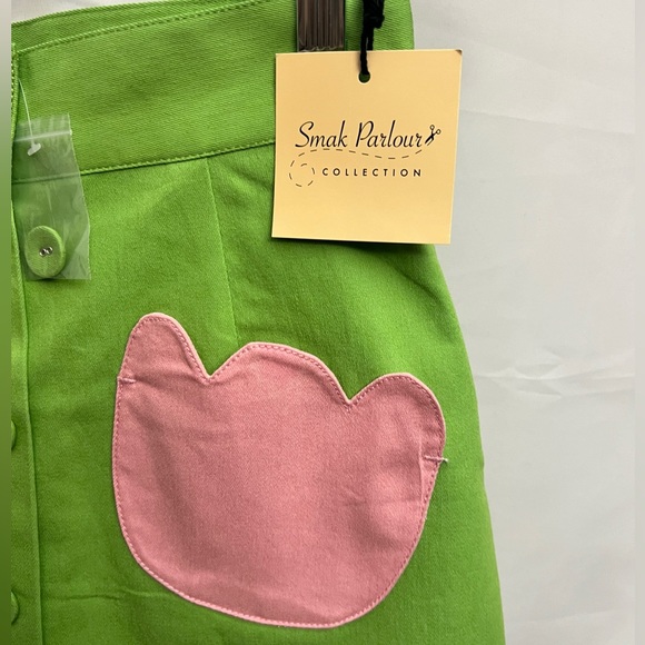 Smak Parlour Green Tulip Match Game Skirt - Picture 4 of 7